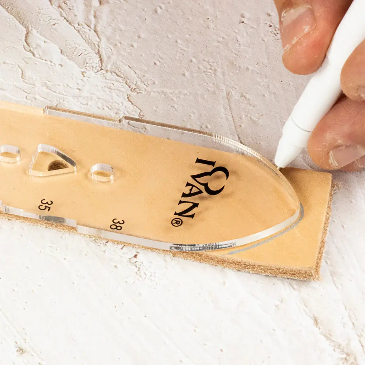 Ivan Belt Hole Position Template.