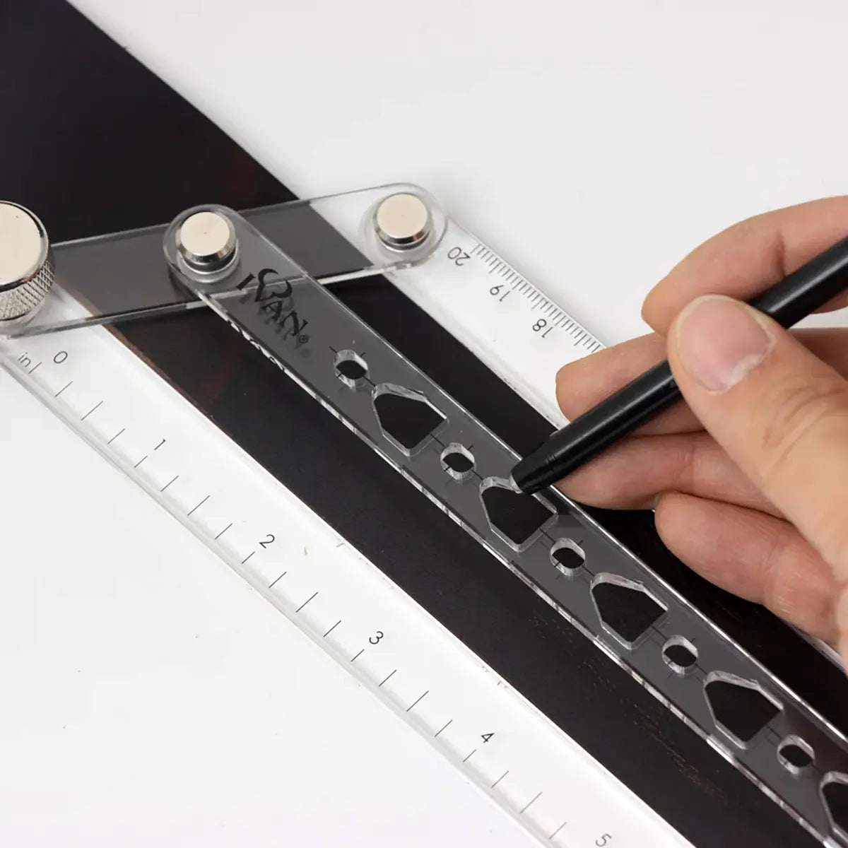 Ivan Belt Hole Center Marking and Punching Guide.