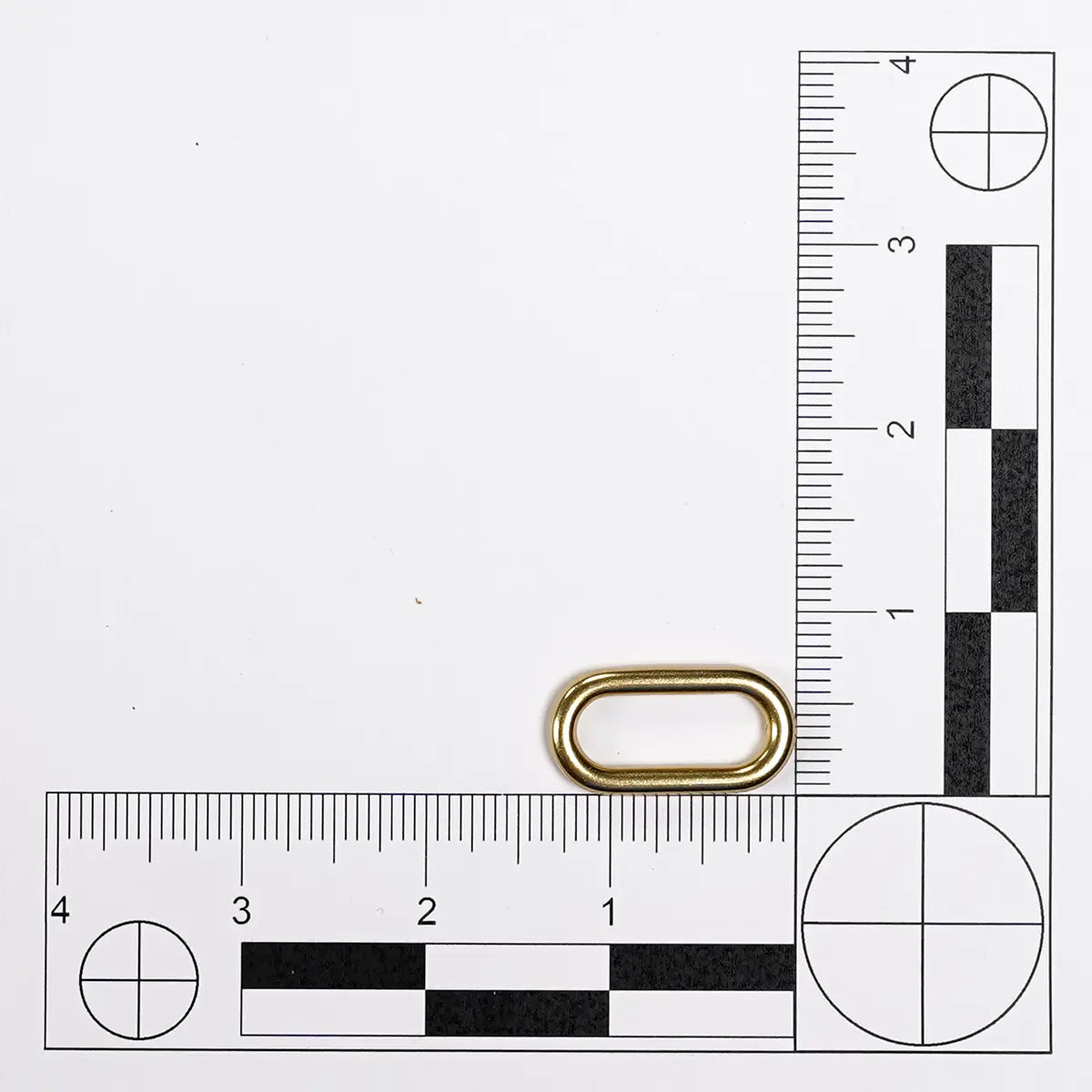 1" Single Slider Loop Solid Brass