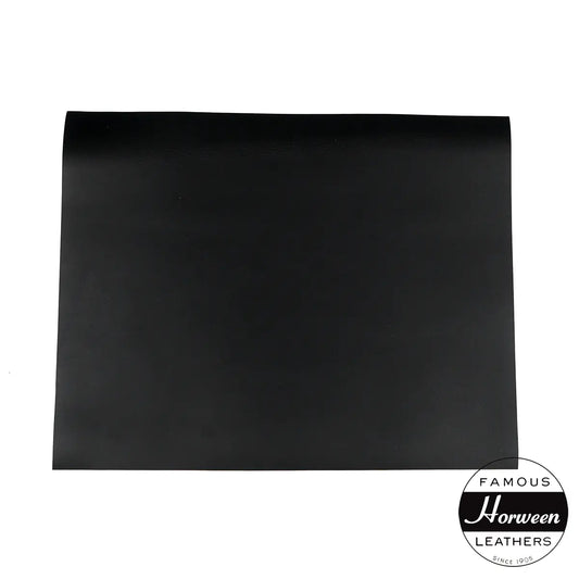 Black Horween Essex Leather 5-6oz Panels.