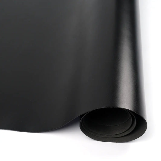 Italian Box Calf Leather 3.5oz Side - Black.