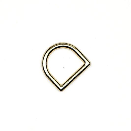 Brass Zinc Alloy D-Ring 3/4 Inch.