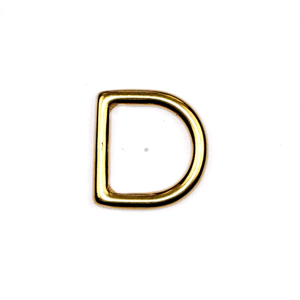 Solid Brass Cast D-Ring, 5/8 Inch.