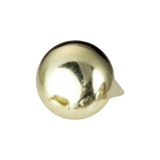 Brass Plated Round Spots 100 Pack, 12.5mm.