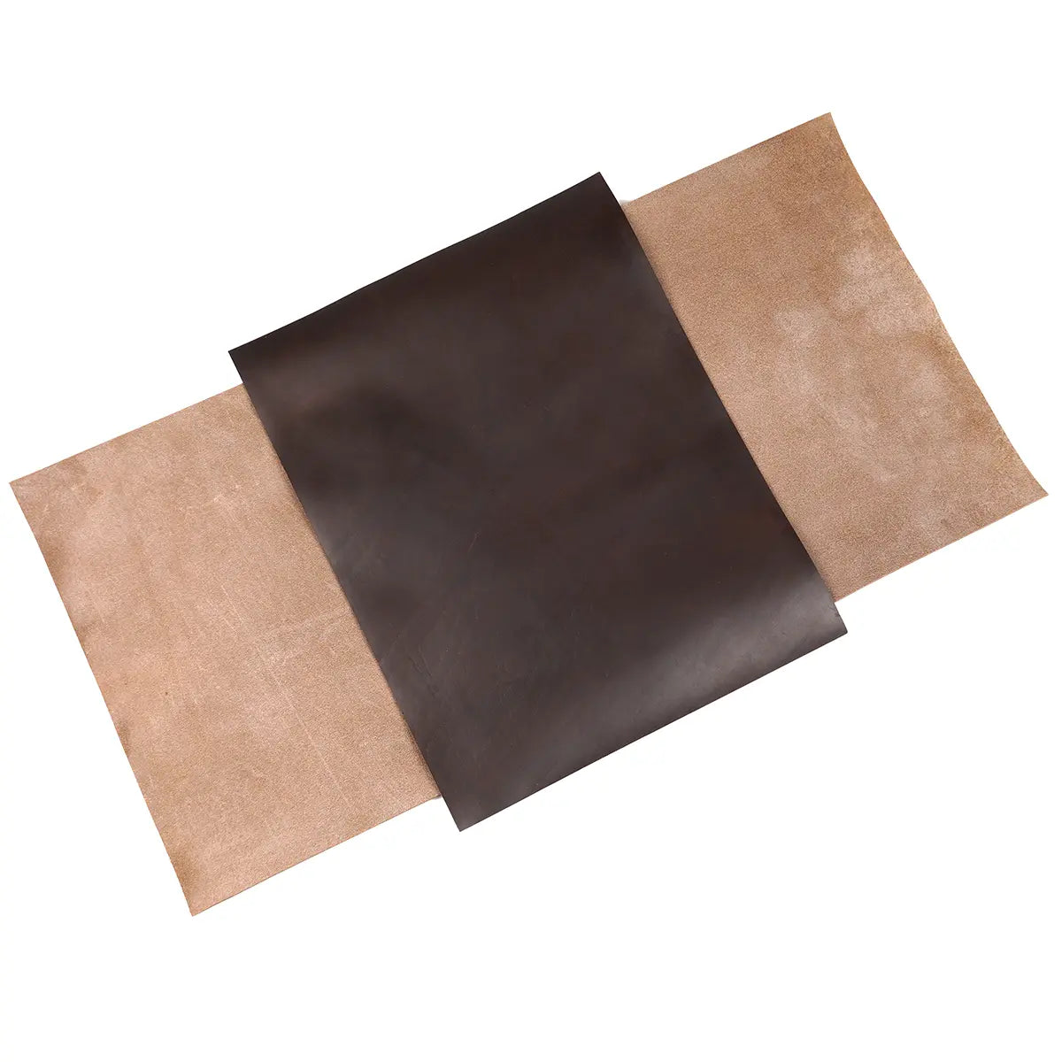 Brown Horween Chromexcel Leather 4-5oz Panels.