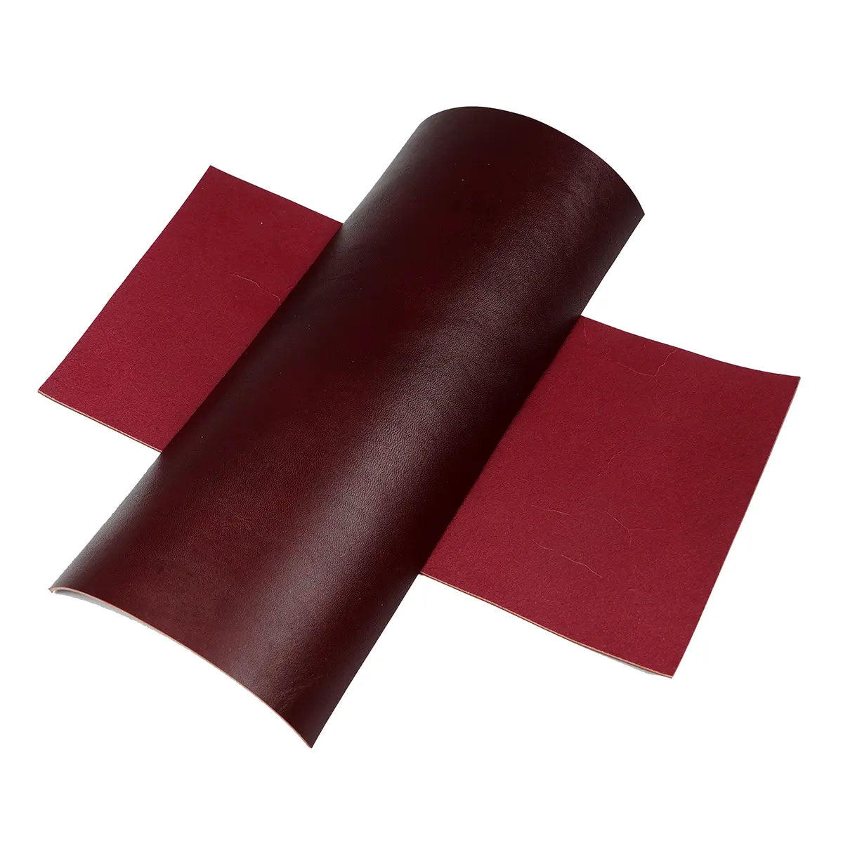 Burgundy Wickett & Craig Bridle Leather 3-4oz Panels.