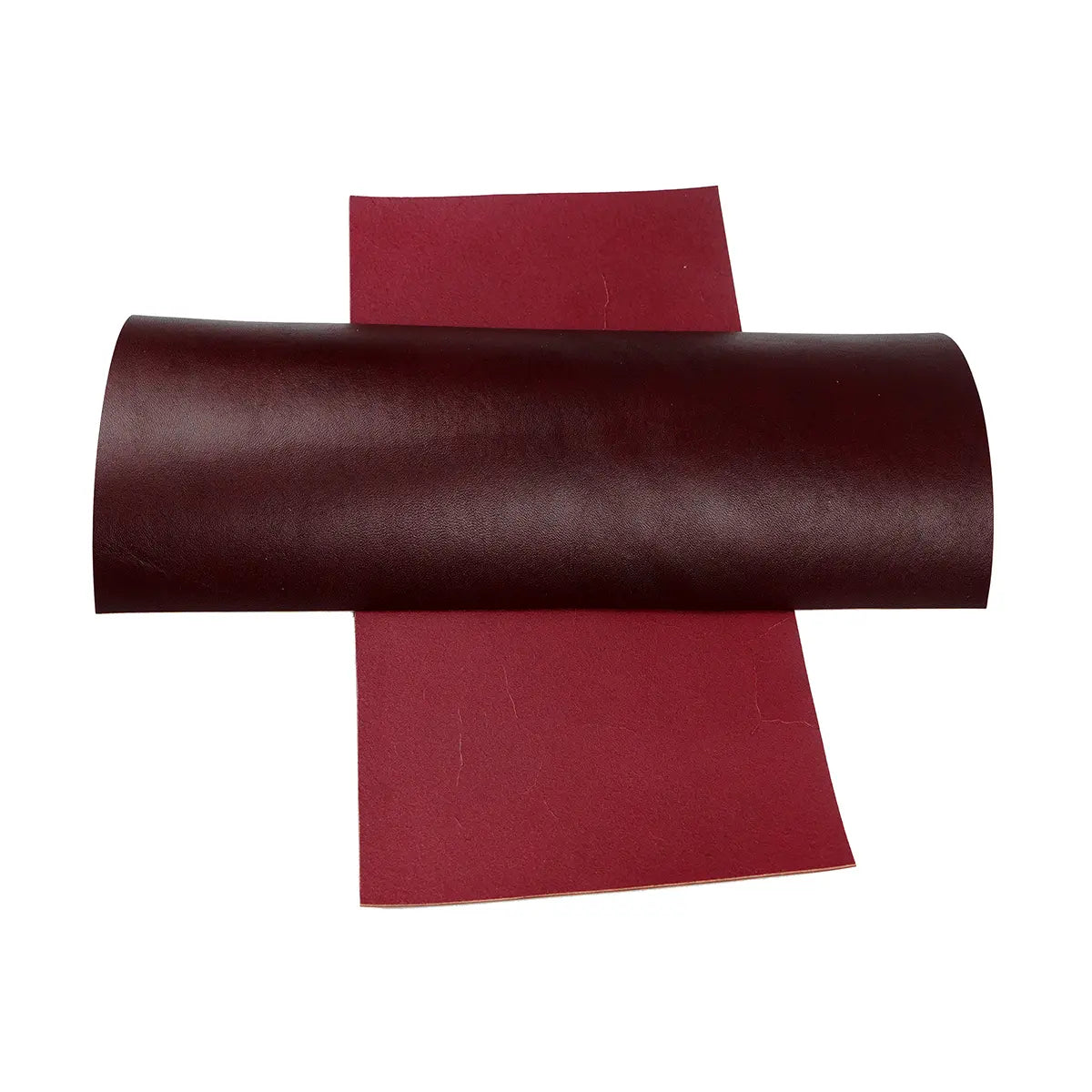 Burgundy Wickett & Craig Bridle Leather 3-4oz Panels.