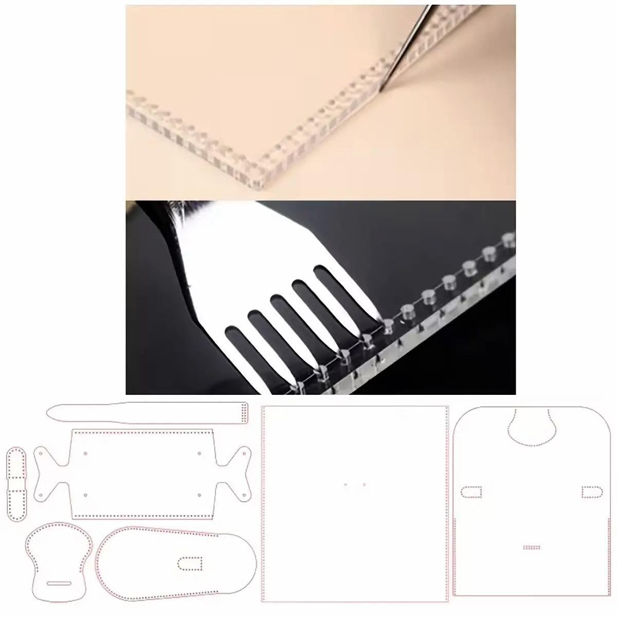 Cambridge Style Handbag Acrylic Template.