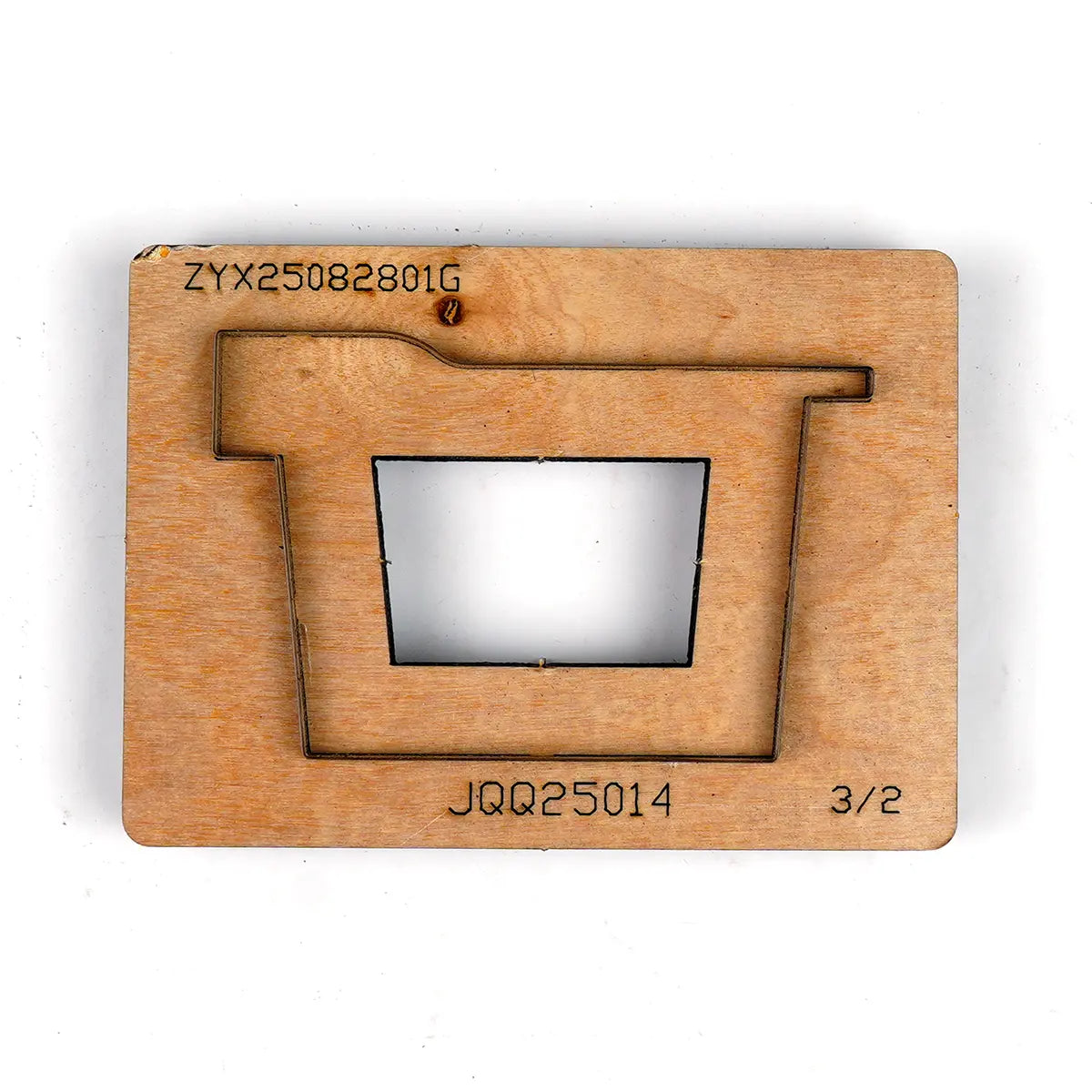 Tab Horizontal Card Wallet Cutting Die.