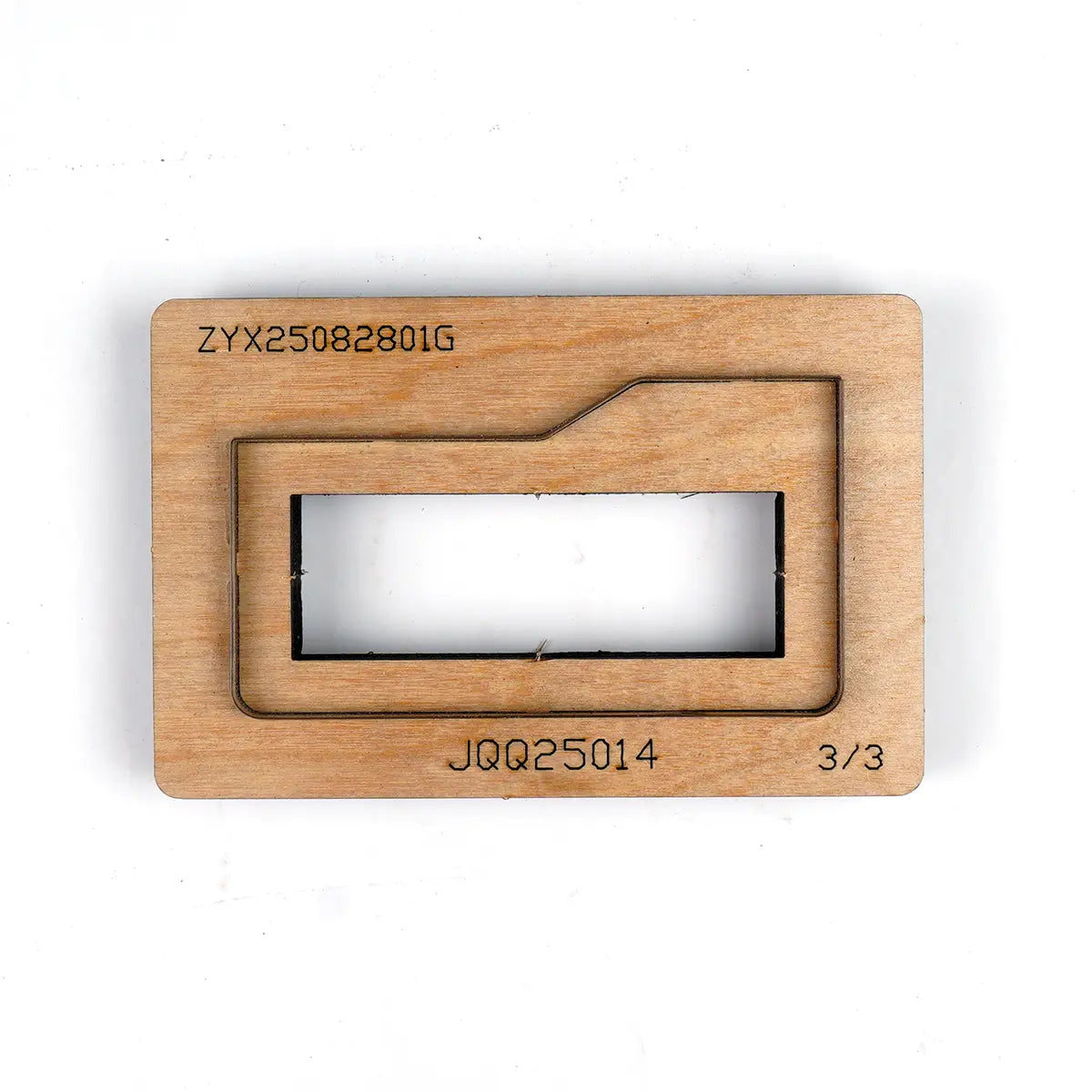 Tab Horizontal Card Wallet Cutting Die.