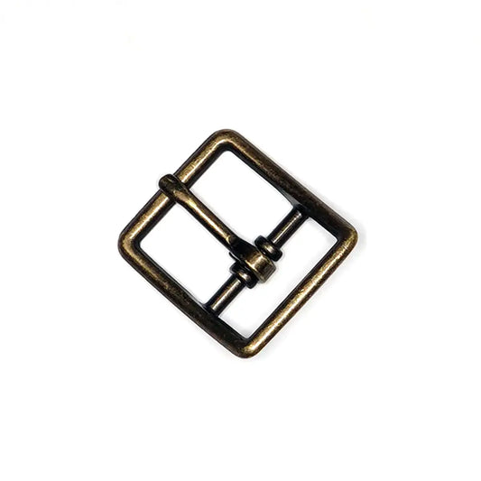 Antique Brass Center Bar Buckle, 3/4 Inch.