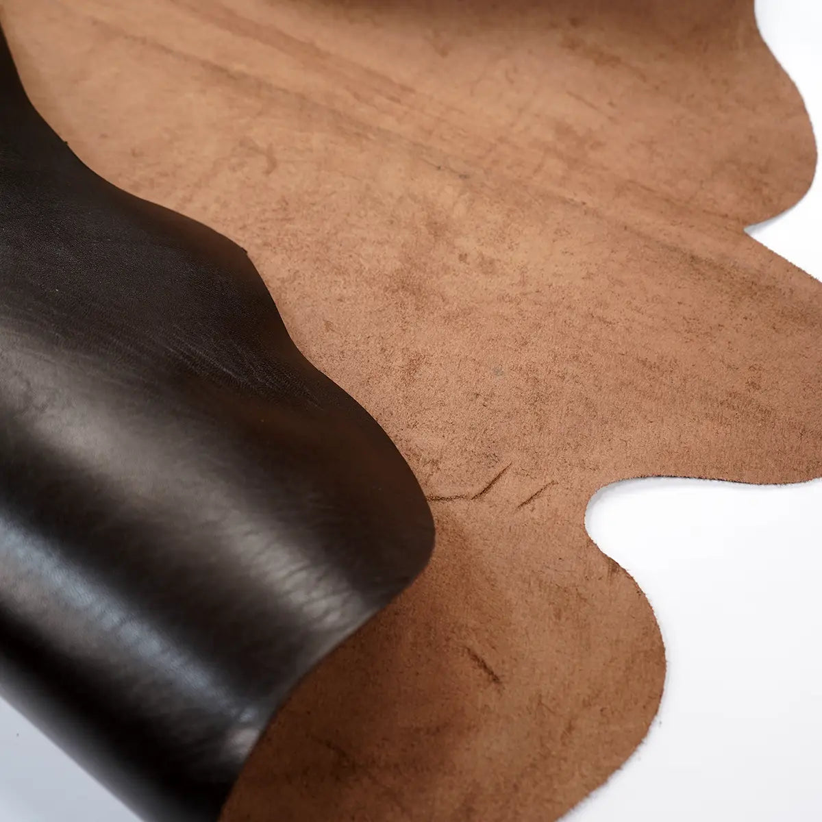 Chocolate Buffalo Calf 3-4oz Leather Piece