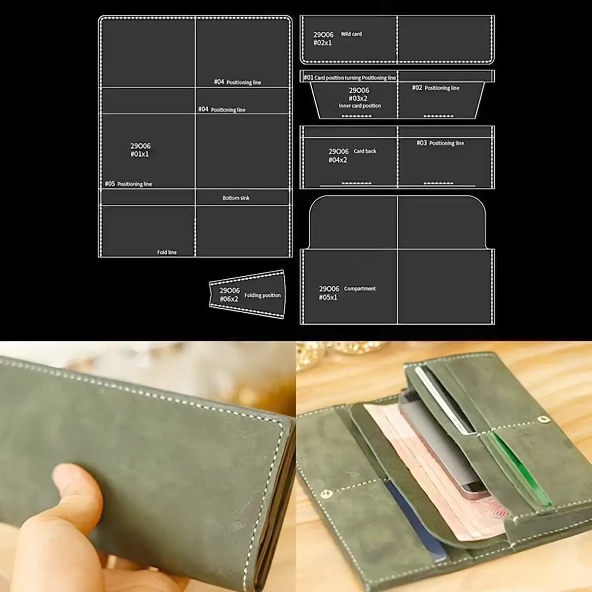 Clutch Wallet Acrylic Template.