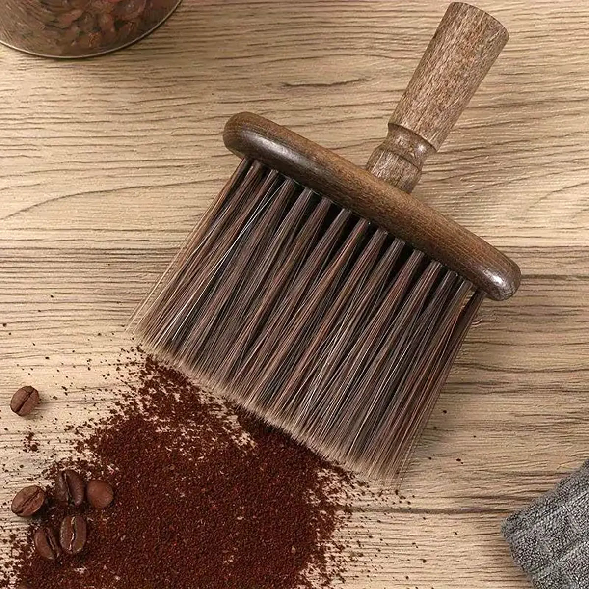 Coffee Handled Bench Brush.