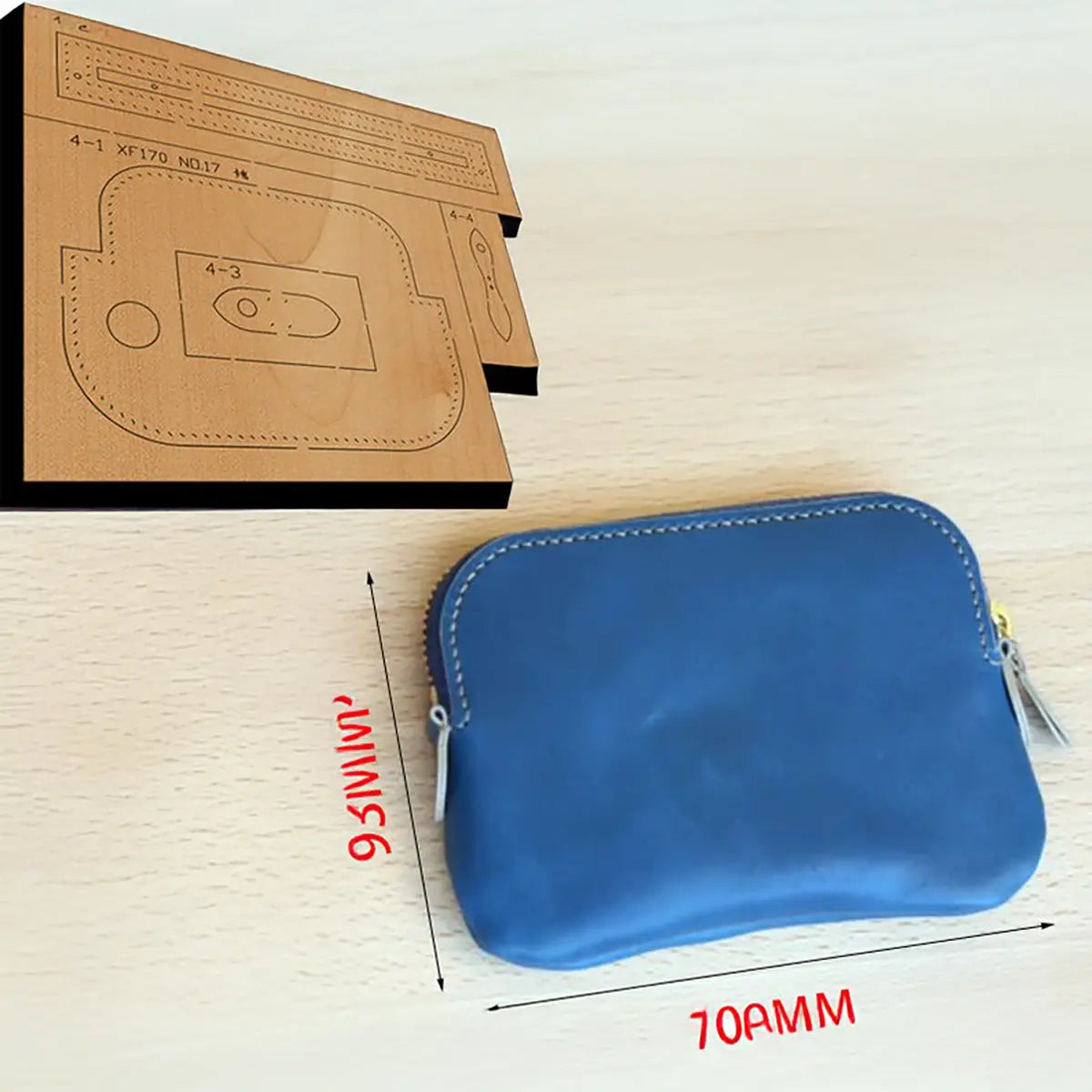 Zipper Coin Purse Cutting Die.