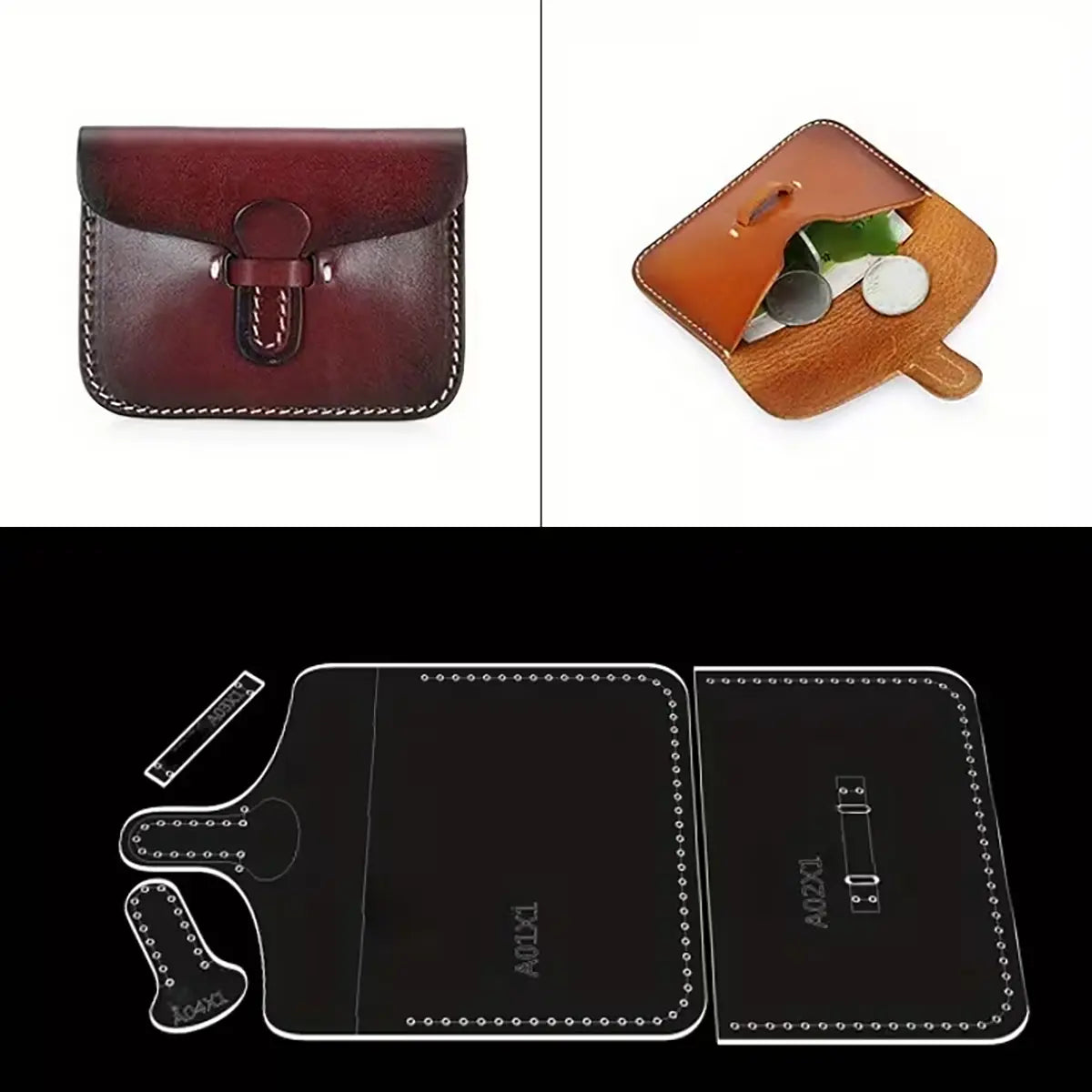 Coin Purse Wallet Acrylic Template.