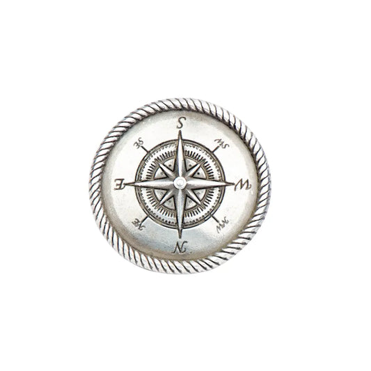Compass Screw Back Concho, 29mm.