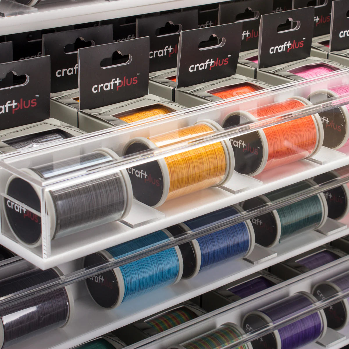CraftPlus Premium Linen Thread, 0.85mm, 35 Yards, Display Colors.