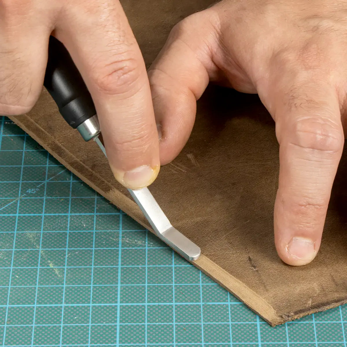 Craftplus Stainless Steel Roughing Tool roughing leather for gluing.