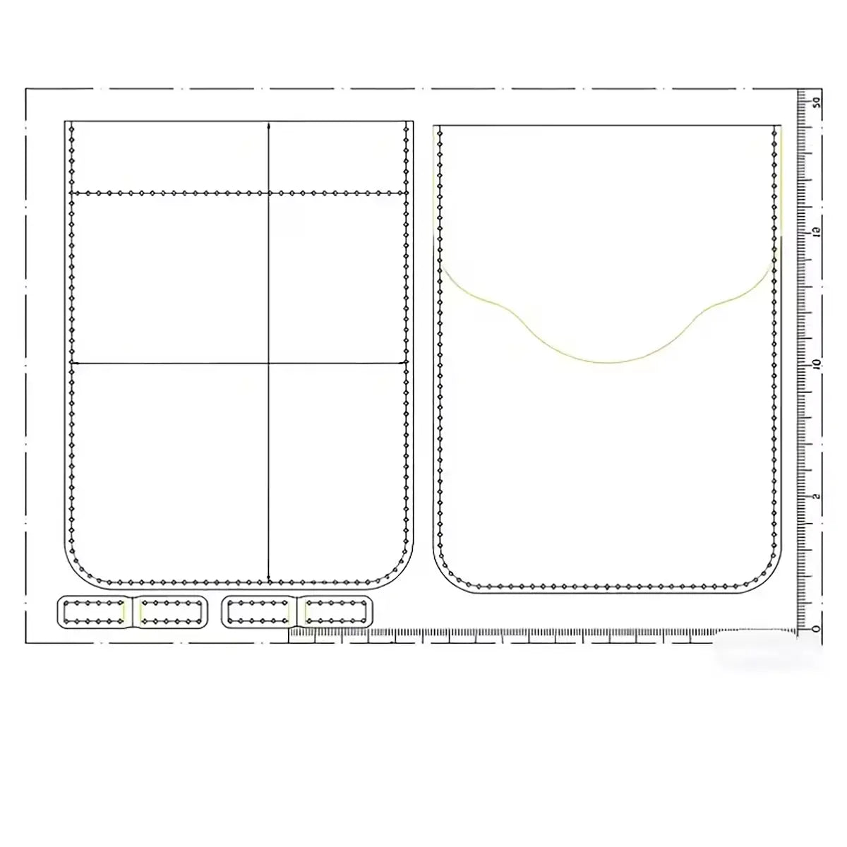 Crossbody Shoulder Bag Acrylic Template.
