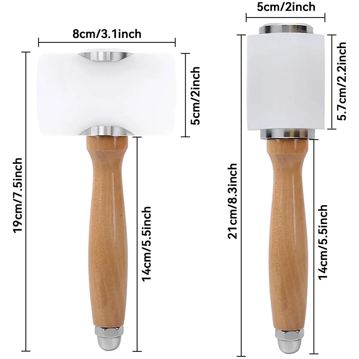 Light Color Handle - Economy Mallet or Maul in 10-12oz.