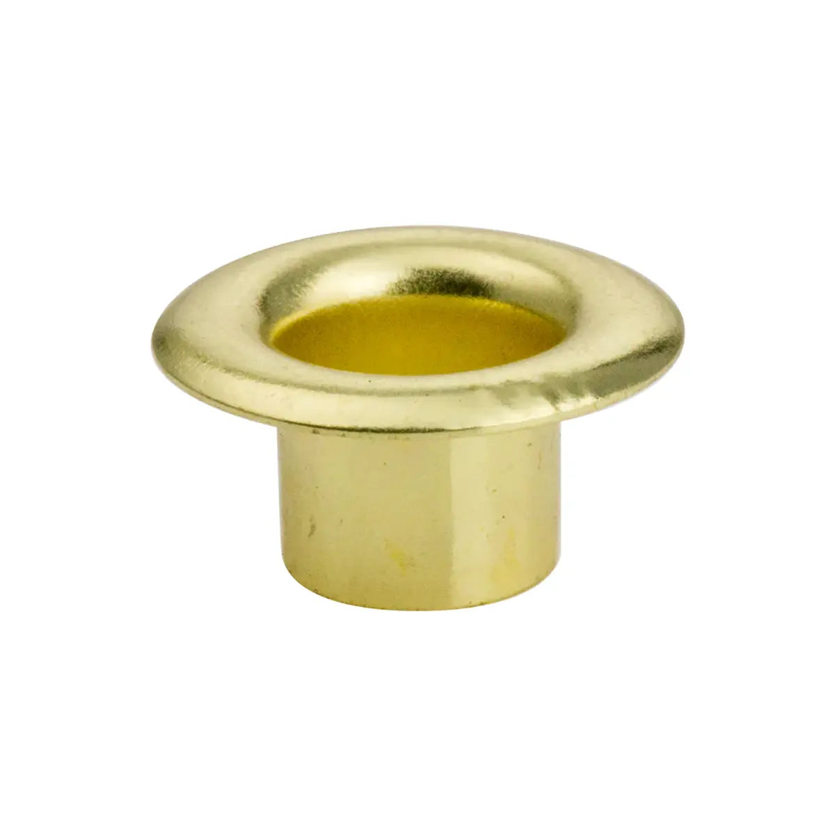 Brass Plated Eyelets 100 Pack, 6.5mm.