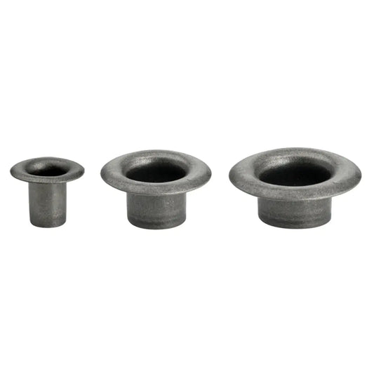 Antique Nickel Eyelets 100 Pack.