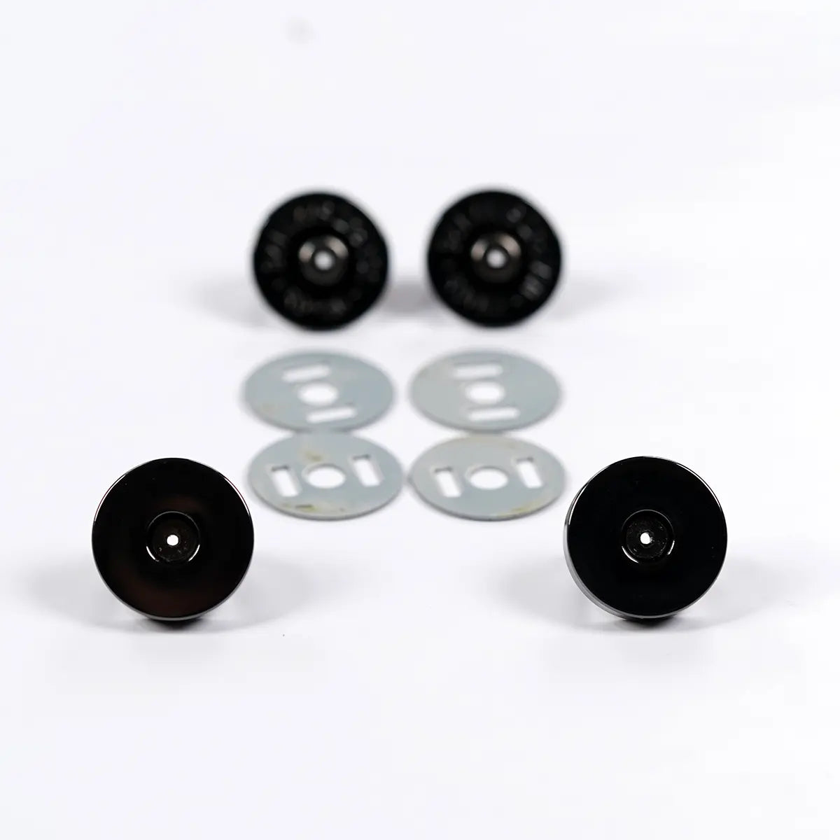 19mm Round Magnetic Snap 2 Pack - Gunmetal