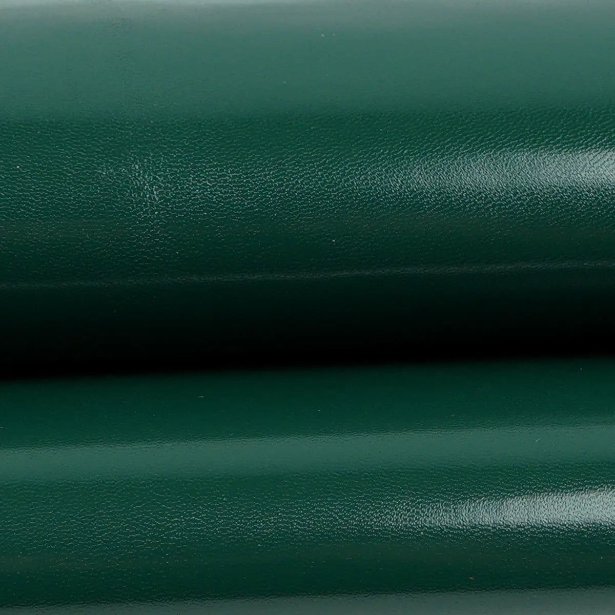 Dark Green Glossy Aniline Goat Kidskin Leather.