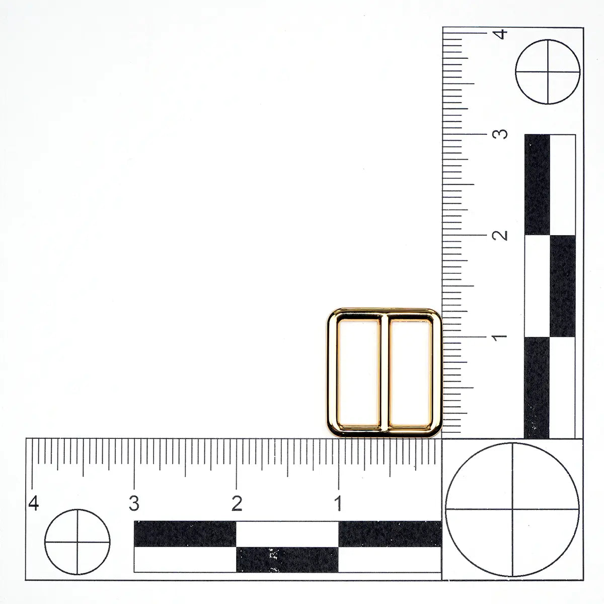 Gold Cast Tri Slide Zinc Alloy, 1 Inch.