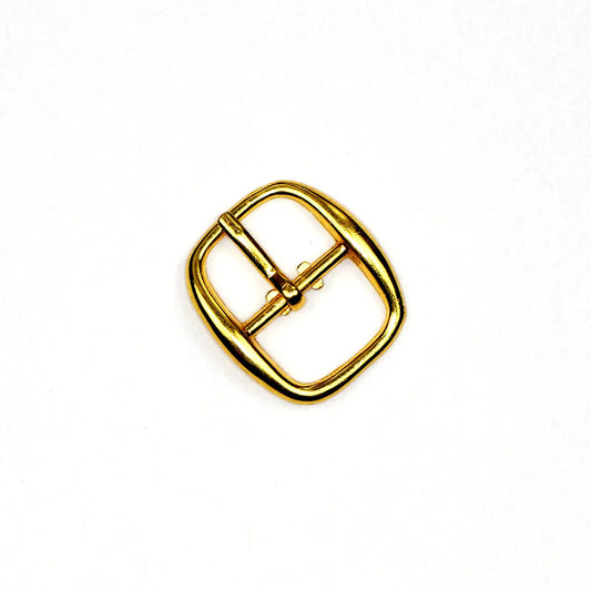Gold Center Bar Buckle, 1/2 Inch.