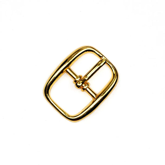 Gold Center Bar Buckle, 5/8 Inch.