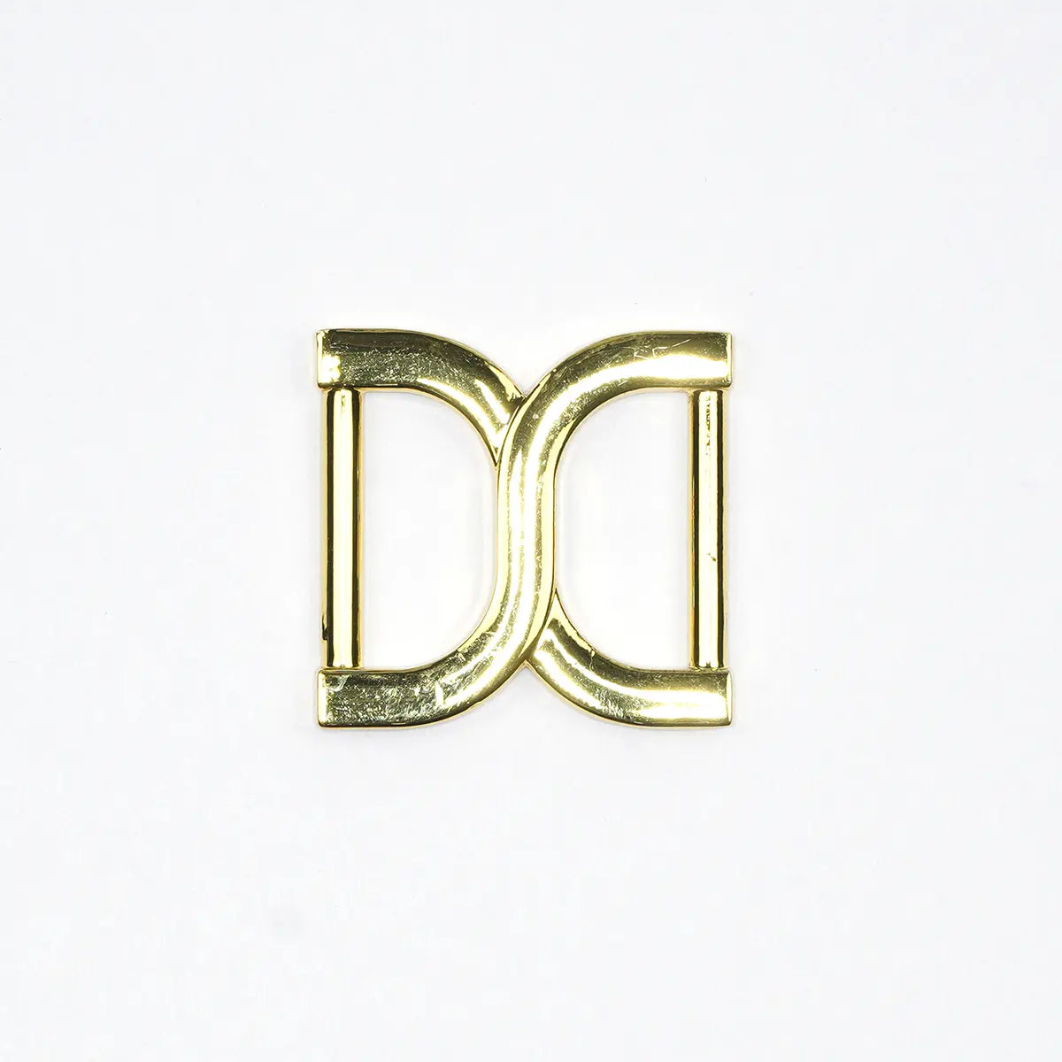 Gold Decorative D Connector, 1 Inch.