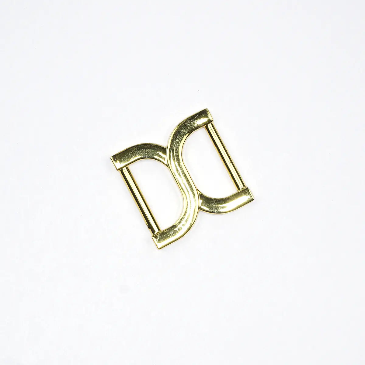 Gold Decorative D Connector, 1 Inch.