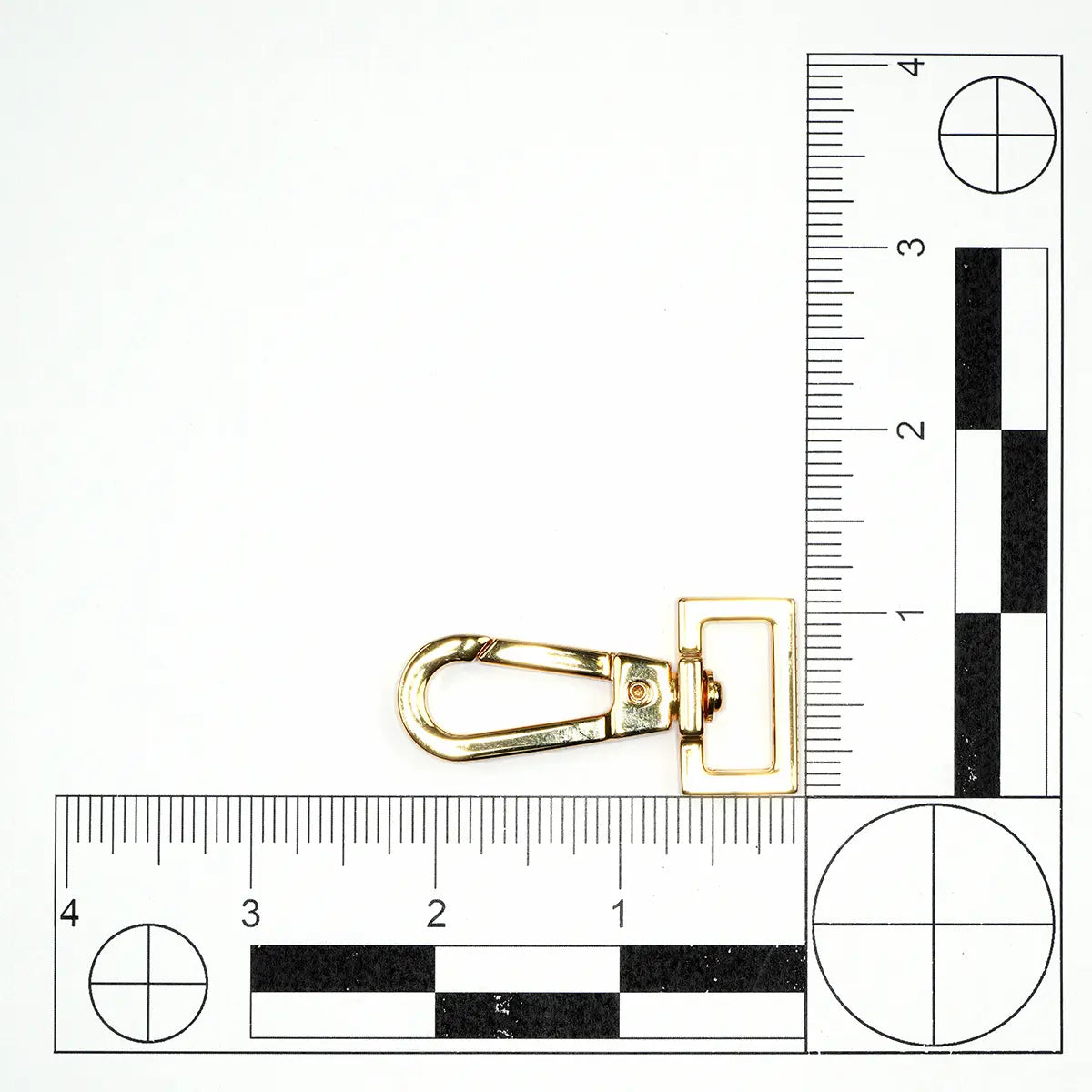 Gold Flat Lever Swivel Snap, 3/4 Inch.