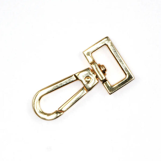 Gold Flat Lever Swivel Snap, 3/4 Inch.