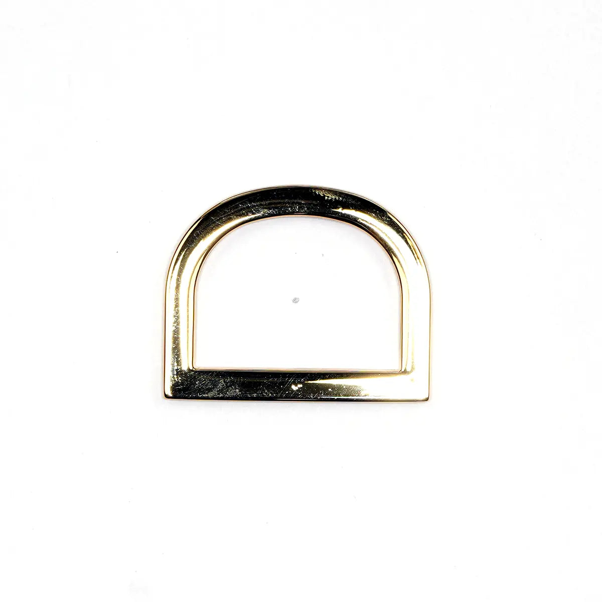 Gold Flat Cast D-Ring Zinc Alloy, 1 Inch.