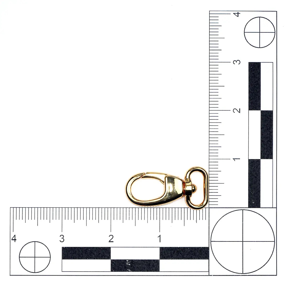 Gold Lobster Lever Swivel Snap, 5/8 Inch.