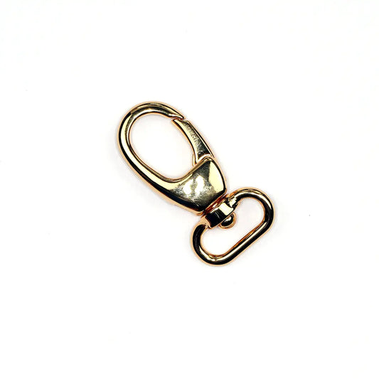 Gold Lobster Lever Swivel Snap, 5/8 Inch.
