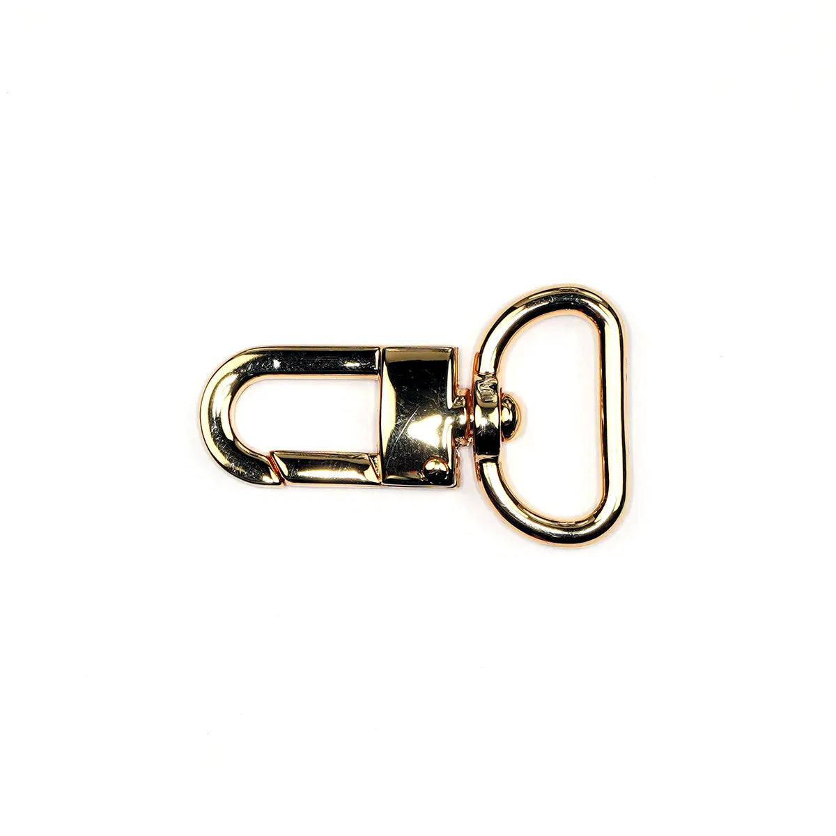Gold Loop Lever Swivel Snap 3/4 Inch