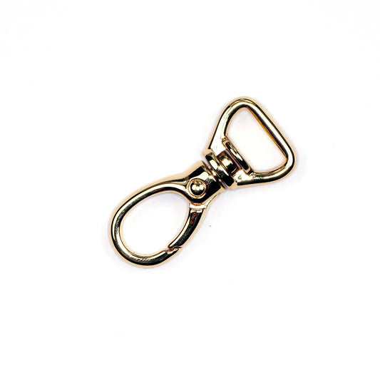 Gold Oval Lever Swivel Snap 5/8 Inch