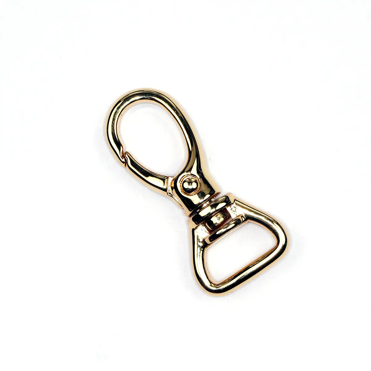 Gold Oval Lever Swivel Snap 5/8 Inch