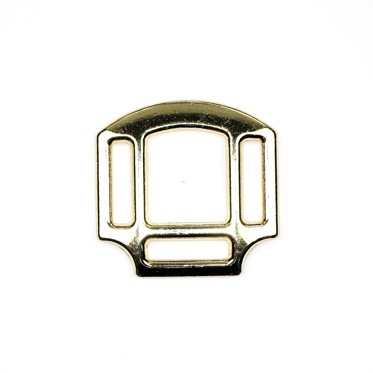 Gold Three Sided Halter Ring, 1 Inch.