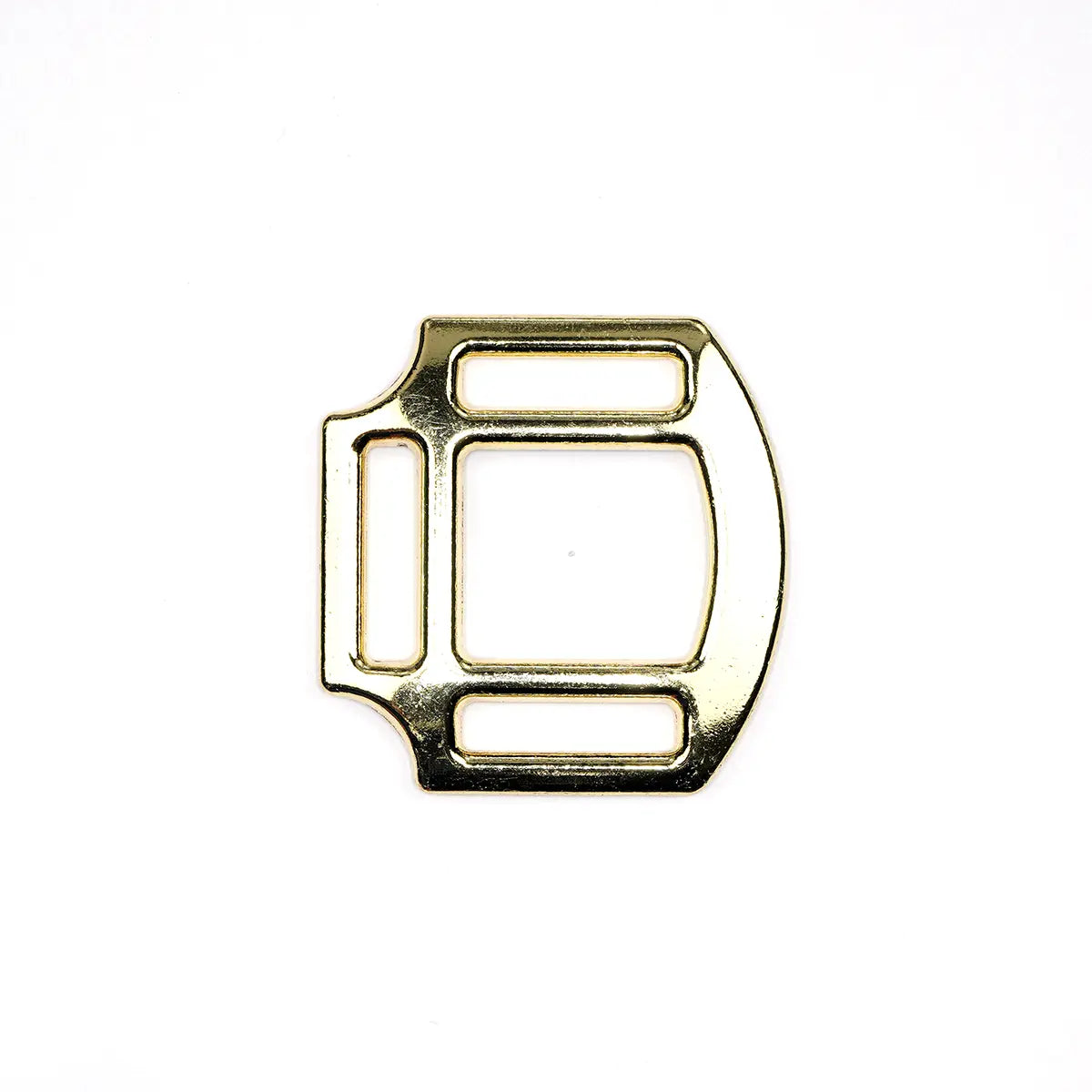 Gold Three Sided Halter Ring, 1 Inch.