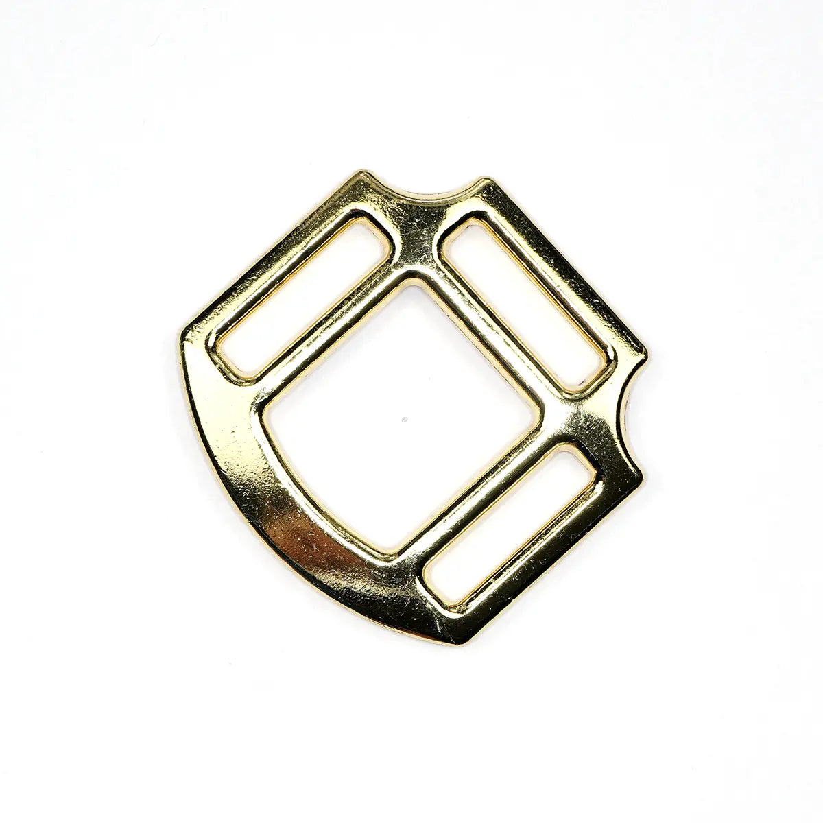 Gold Three Sided Halter Ring, 1 Inch.