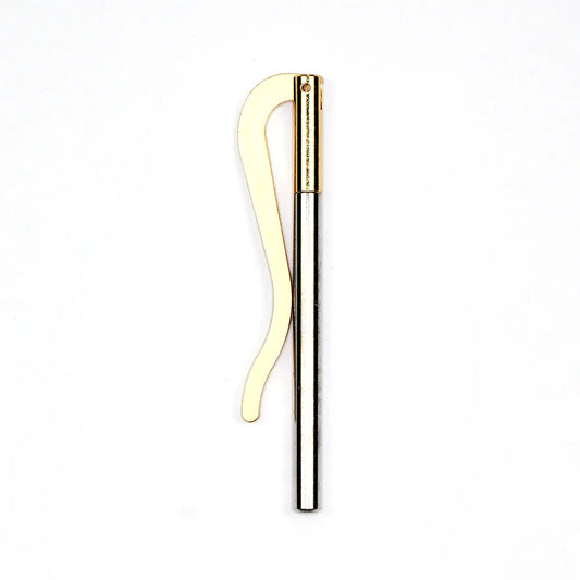 Gold Two-Tone Money Clip, Steel, 3 Inch.