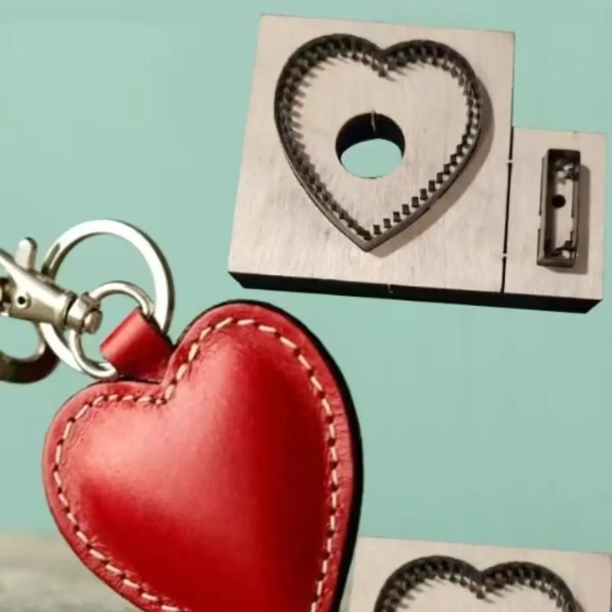 Heart Charm Keyring Die Cutters.