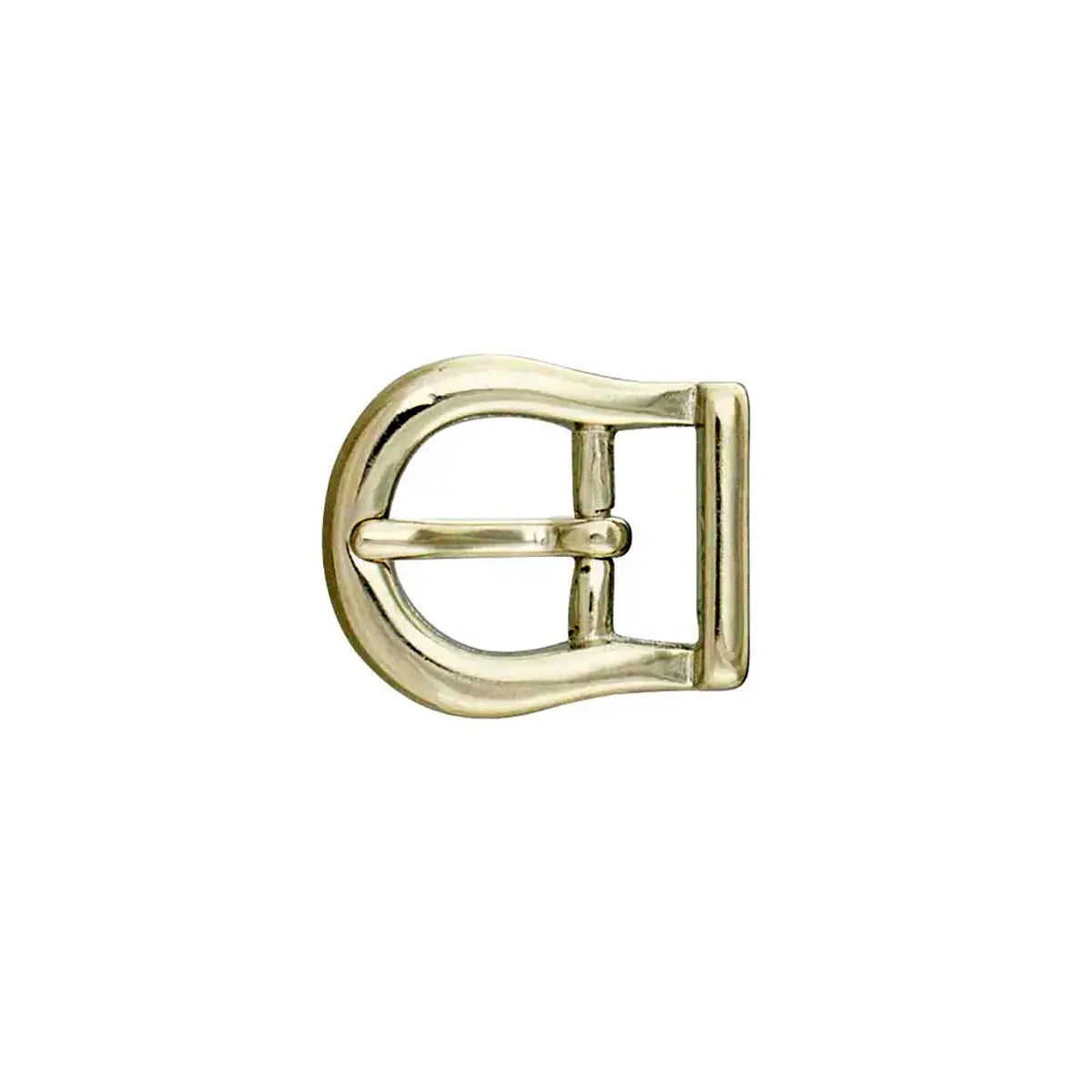 Solid Brass Horseshoe Buckle - Nickel 5/8 Inch.