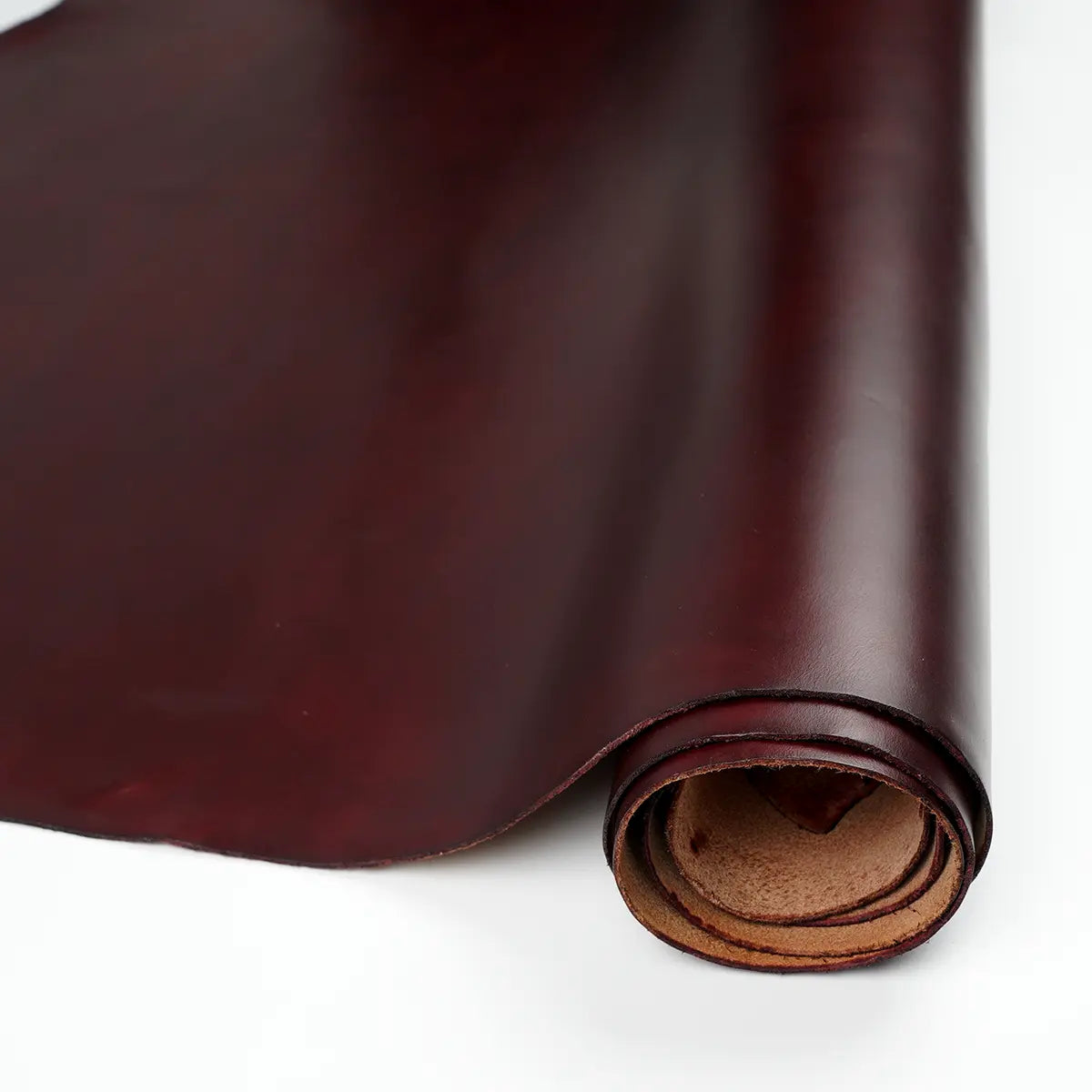 Burgundy Horween Cavalier Leather Sides 4-5oz.