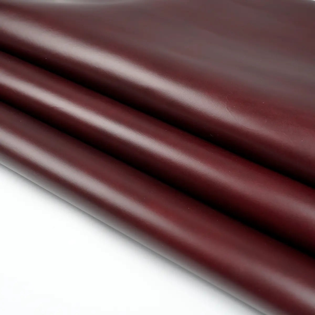 Burgundy Horween Cavalier Leather Sides 4-5oz.